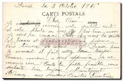 Dreux (Eure-et-Loir) — Vista geral (1ª série) — E.P. — Verso