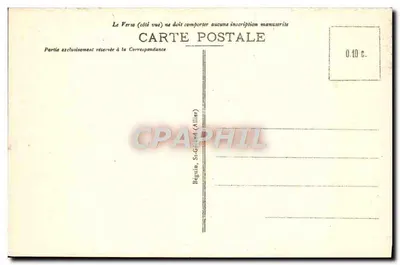 Vichy - O Parque — editor Jde, n° de série 408 — Verso