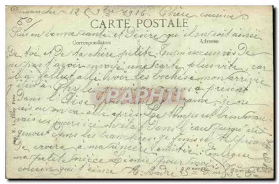 Tricot — Le Clocher — Éditeur : Raphael Fenaille, n° 420 — Verso
