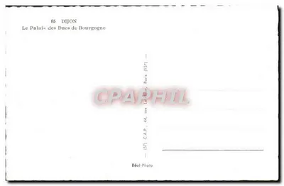 Pałac Duków Burgundii — Dijon — C.A.P. Paris — Rewers