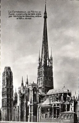 Catedral de Rouen — ponta e lado Ours — Éditions La Cigogne