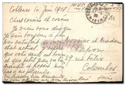 Coblence — Vista sobre a Prefeitura — editor desconhecido, n° 1068 — Verso