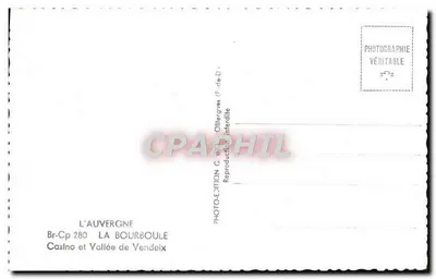 Kasyno i Dolina Vendeix — L'Auvergne — Wydawnictwo Gd'O — Rewers