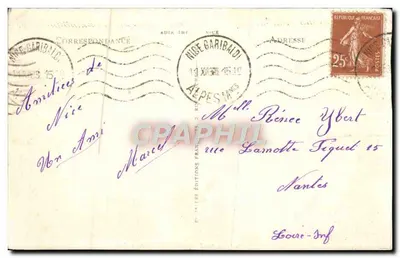 NICE — Jetée-Promenade (efekt nocy) — Wydawnictwo F. 35/189 — Rewers