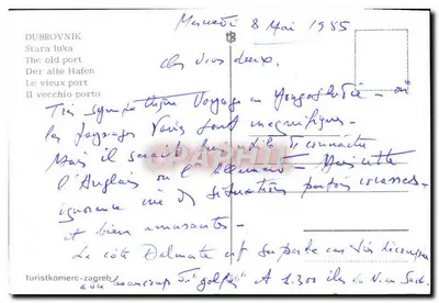 Dubrovnik — El viejo puerto — touristkomerc-zagreb — Reverso