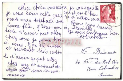 Bouquet de flores em um cesto — Feliz Aniversário — C. Nivel, editor — Verso