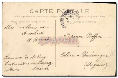 Reims — Estátua de Joana d'Arc — editor RB, n°84 — Verso
