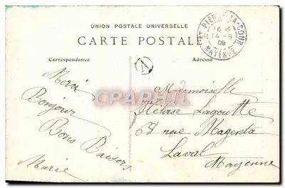Montmartre — La Basílica del Sagrado Corazón — G. C. A. París, n° 665 — Reverso