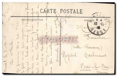 Bordeaux - Ansicht des Hafens - BR 320 — 6. Infanterieregiment, 4. Kompanie, Dijon, 1914 — Rückseite