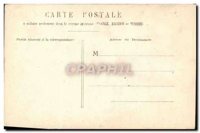 Criança exausta de fadiga e privações — A noite vem, a criança quer dar seu coração a Jesus e fazer uma breve oração — Carte postale intérieure France, Algérie et Tunisie — Verso