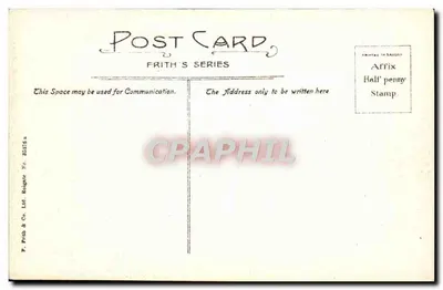 Zamek w Windsorze, Front Południowy — widok zamku z kratą i latarniami — seria Frith's Series — Rewers