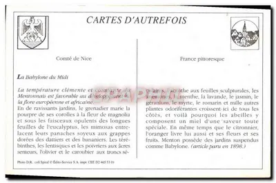 Menton — Mentonnais — ND Phot. n°1019 — Rewers