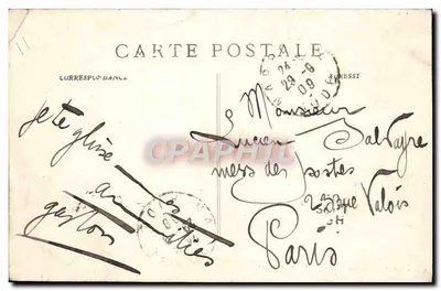 Narbonne - A Praça do Hotel de Ville — editor E. Prunot, número de série não visível — Verso