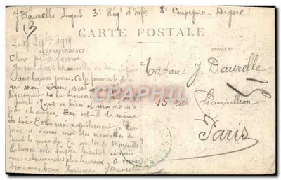 Marseille — Panorama dos Portos — Editor: G. Daurelle — Verso