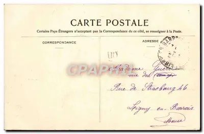 A Florista — mulher segurando lilases — editor RIVOLI NANCY — Verso