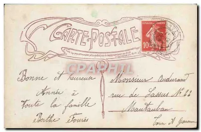 Bambino che tiene un vischio — Buon Anno — Luna n°2139 — Verso