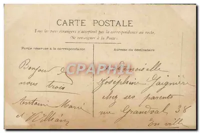 Criança com carrinho de flores — Lembrete Afetuoso — CIRCE n°4613 — Verso
