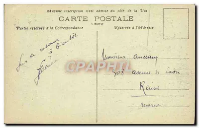 Cena de campo — Camponeses e ovelhas — editor A. David, n° 36 — Verso