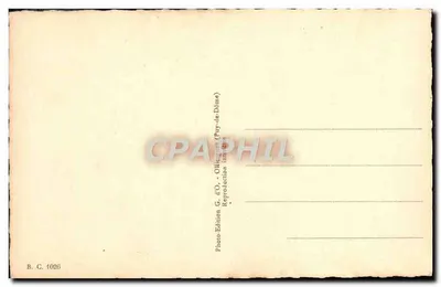 Humorystyczna Auvergne — elegancki mężczyzna — G. d'O. (Puy-de-Dôme) — Rewers