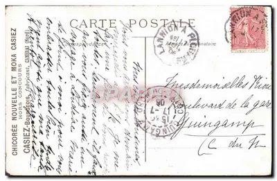Paisagem com riacho e casa — editor Chigorerée, série Hors Concours — Casiez (Nord) — Verso