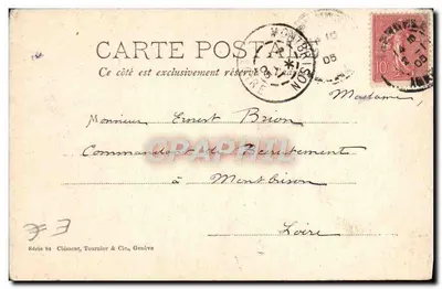 Ivraies — Decoração vegetal — Clément, Tournier & Cie, Genève, Série 84 — Verso