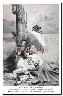 Almoço na grama — casal sob o sol — J.C. Paris