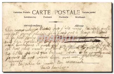 Un serrement est doux à l'oreille — scène van een koppel — Graphil — Achterkant
