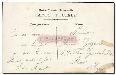 Jovem mulher com pombas — Gage d'Amitié — E.B.R. n°271 — Verso