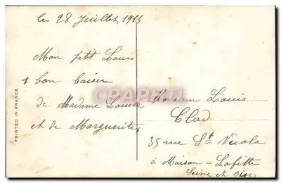 Enfants faisant les tâches ménagères — Ce qu'il faut faire dans un ménage — REX 4762 — Verso