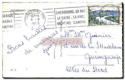 Estátua equestre de Napoleão — Cherbourg — Alex Becquart Édit. — Verso