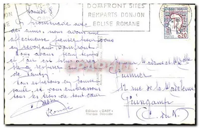 Domfront — Ruiny Starego Wieżowca, Kościół Najświętszej Panny Marii pod wodą, Wieża Chicault — Wydawnictwo Gaby — Rewers