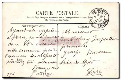 Paryż — Rue Soufflot i Panthéon — LL. — Rewers