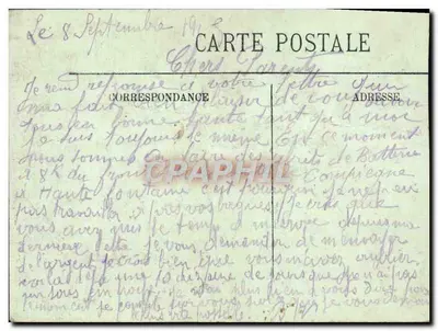 Besançon — Fontaine de l'État-Major — LL. n° 70 — Verso