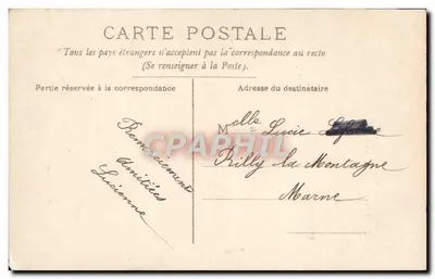 Femme en robe bleue tenant un bouquet — Souvenir — CIRCÉ, n° 5183 — Verso