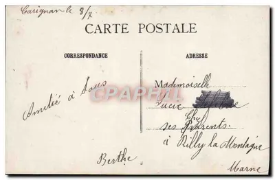 Donna con mazzo di rose — La ringrazio molto — J.K. n°536 — Verso