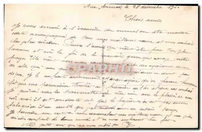 Arranjo de flores — Boas Festas — editor não visível — Verso