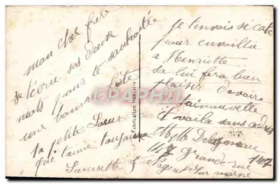 Arranjo de rosas e gerânios — Boa Festa — DIX 693/s — Verso