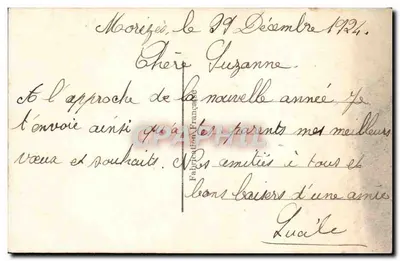 Flower Bouquet — Happy New Year — Publisher CEC, no. 844 — Back