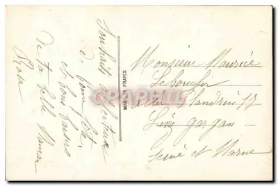Cachoeira e rosas — Boa Festa — S. & L. PARIS 3100 — Verso