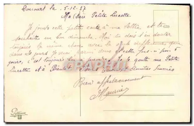 Ferradura e flores — Uma humilde florzinha — Pittius, n°639 — Verso