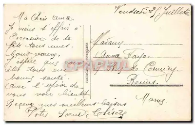 Duas jovens moças — São Patrício — editor Paris 764 — Verso