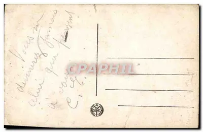 Bilhete postal antigo Fantasia Flores Mughuet — Verso