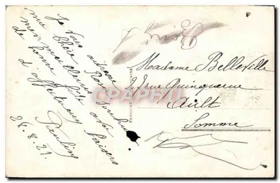 Arranjo de pêssegos — Boa Festa — n° 2100 — Verso