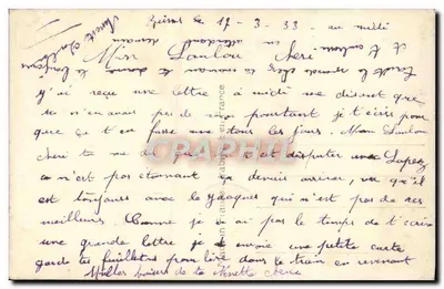 Douce Rêve — cena íntima — Branger n°6874 — Verso