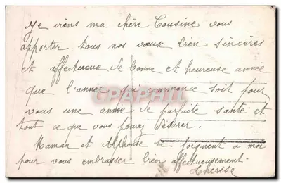 Jeune femme en fourrure — portrait studio — éditeur Bonne Année, n° 692 — Verso
