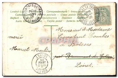 Fleurs roses dans un vase — Souvenir d'amitié — éditeur non visible — Verso