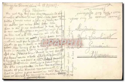 Uitzicht op Venetië — kanaal met gondels — n° 413 — Achterkant