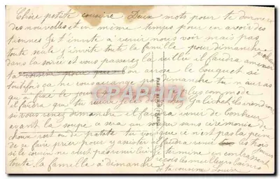 Niebieski rybka i motyl — Paryż 830 — Wydawca C. C. Paryż — Rewers