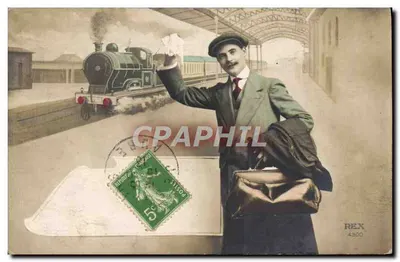 Estação — viajante partindo — REX 4300