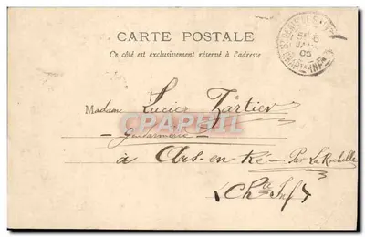 Lucie — Carta postal decorativa com retratos femininos — editor B.N.K. n°2469 — Verso